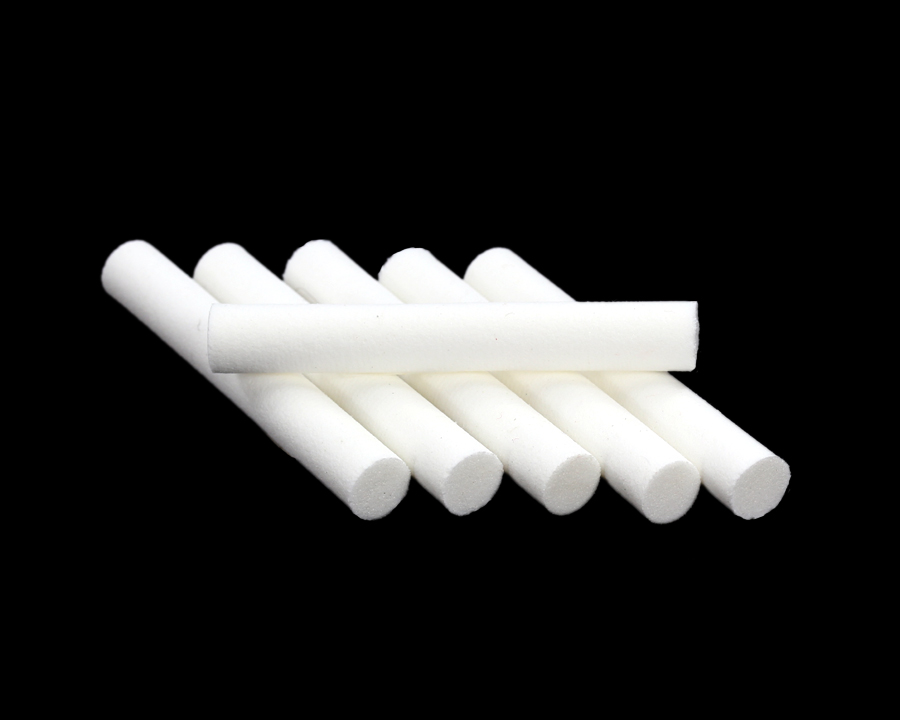 SYBAI Foam Cylinders 6 mm, 6 pcs - White