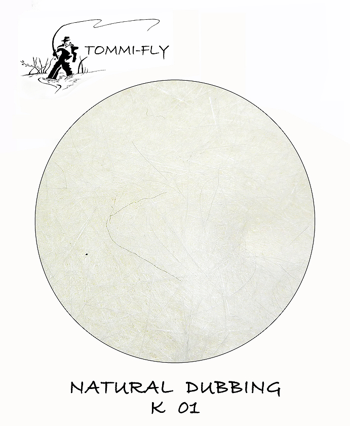 NATURAL DUBBING - RABBIT - bílá přírodní