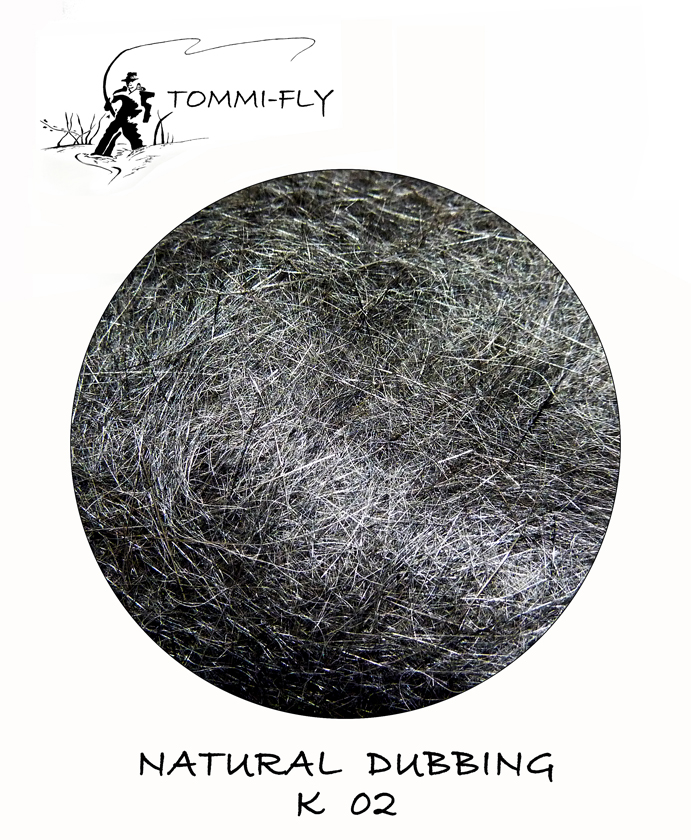 NATURAL DUBBING - RABBIT- černá přírodní