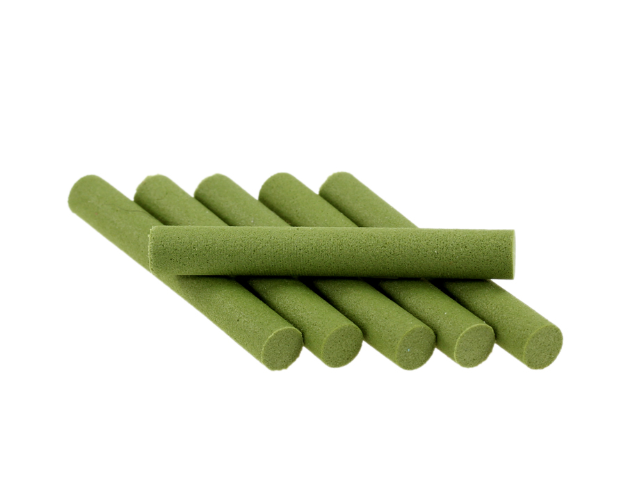 SYBAI Foam Cylinders 6 mm, 6 pcs - Olive