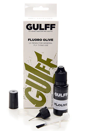 GULFF -  UV pryskyřice, Fluoro Olive, 15 ml