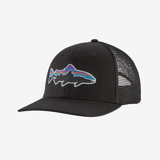 Patagonia Kšiltovka Fitz Roy Trout Trucker Hat, Black