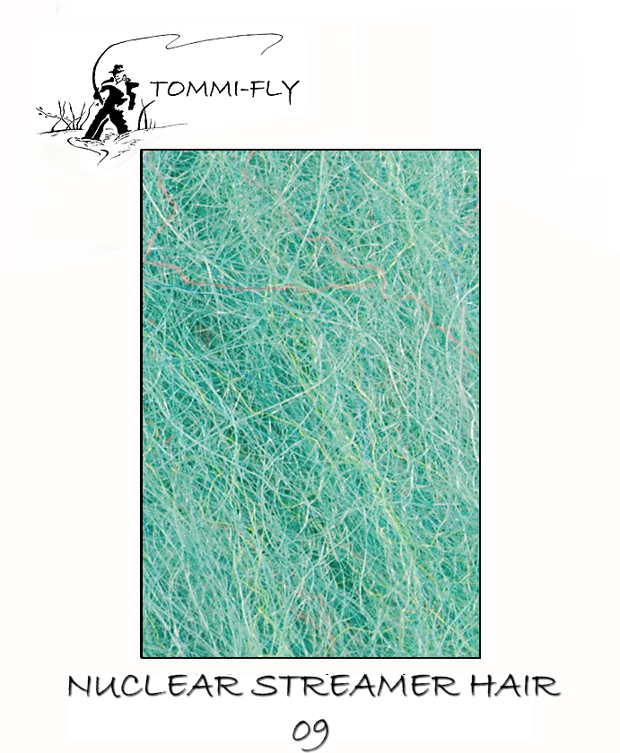 Nuclear streamer hair - turquoise green