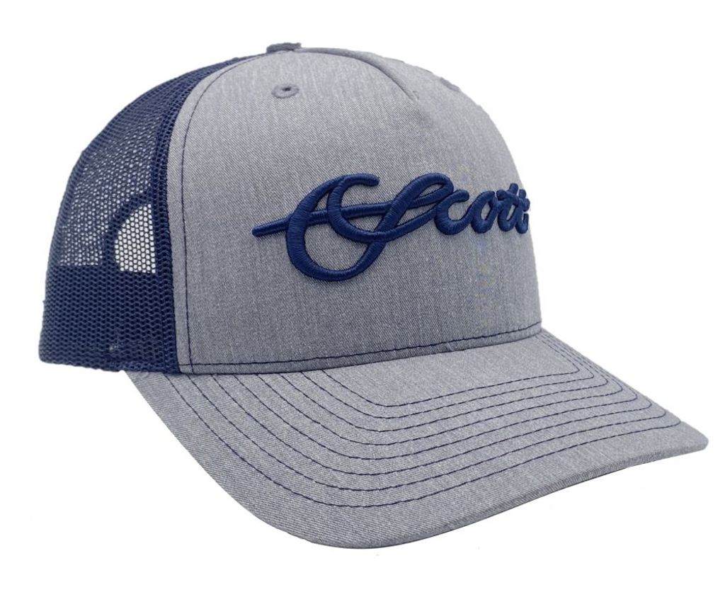 SCOTT Kšiltovka Navy Blue Mesh Hat with Grey 