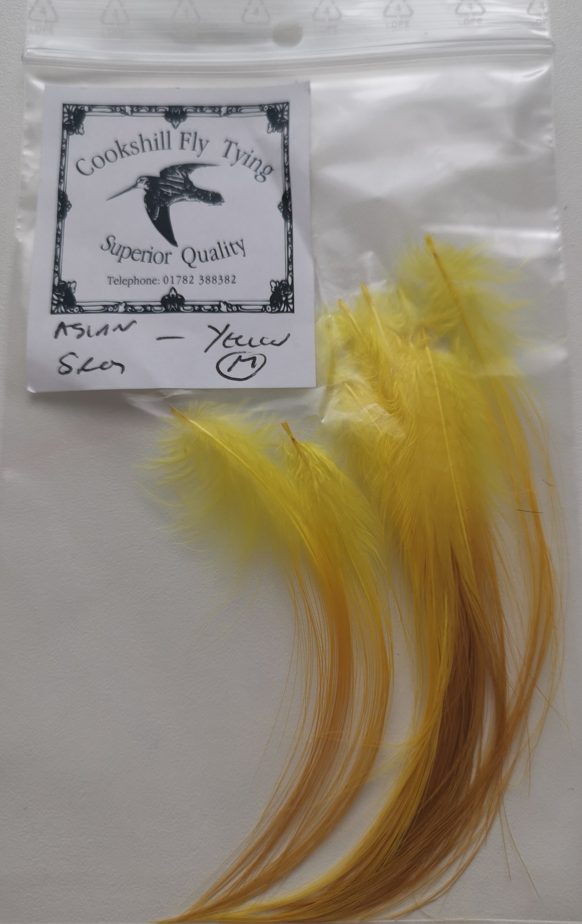Cookshill Fly Tying Asian Heron Spey, vel. M, žlutá