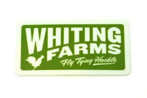 Whiting Farms Logo Sticker 4´´X2´´ Green