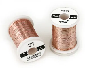 Flat Colour Wire, Medium, Rose gold