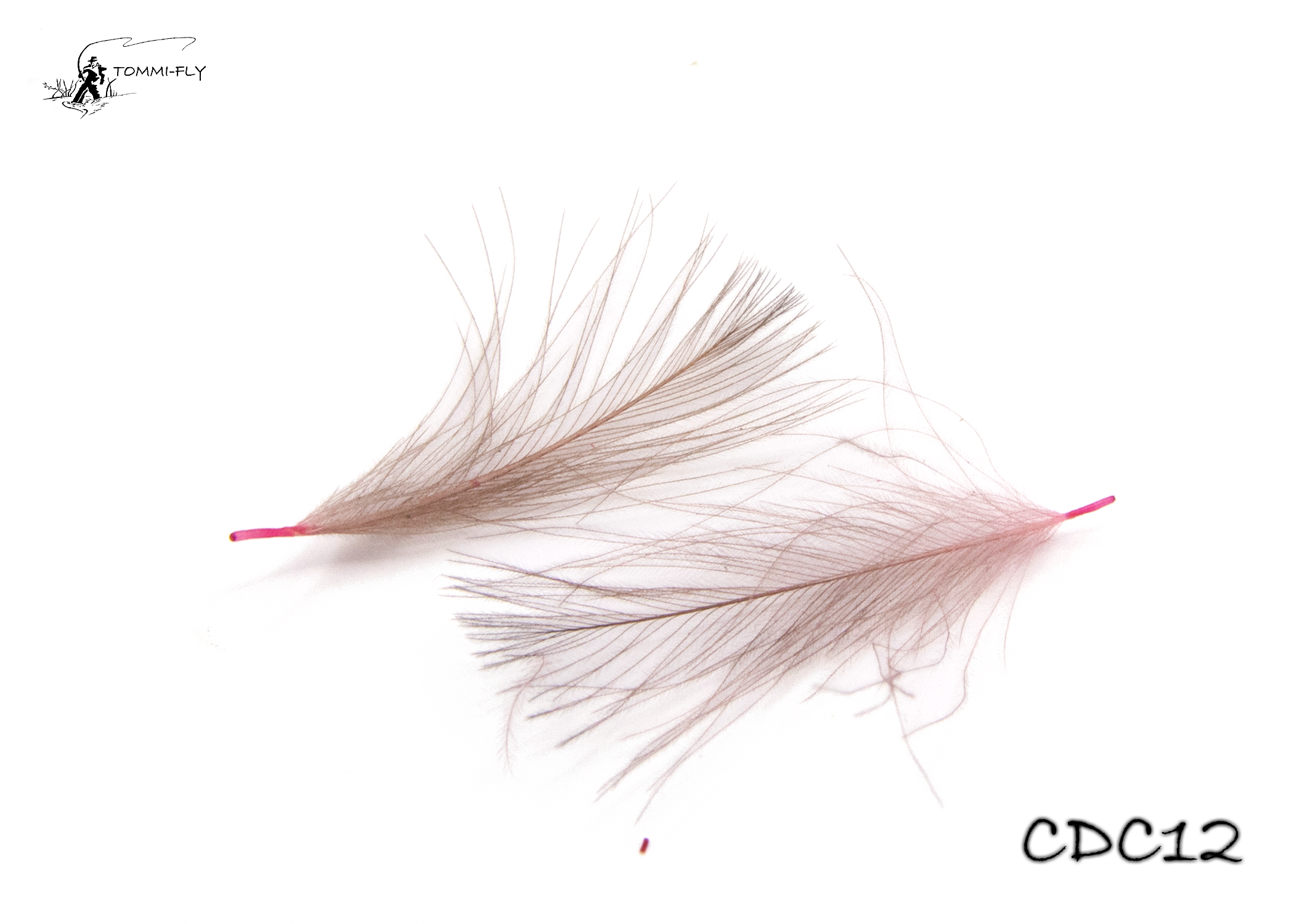 CDC PEŘÍ - přírodní, světle růžová