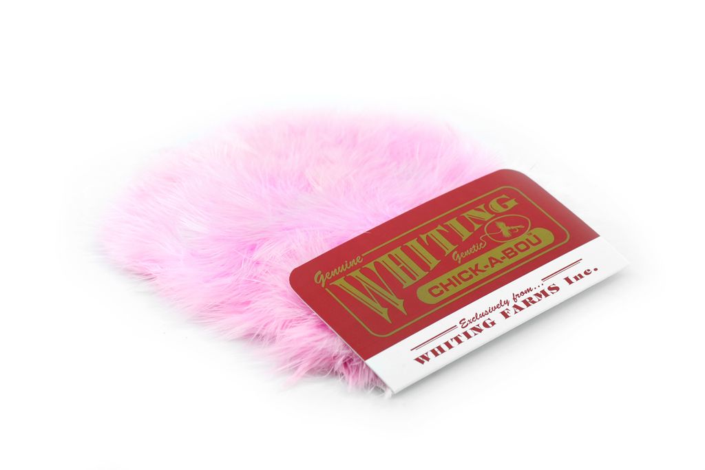 WHITING Chickabou Patch White, dyed Shell Pink