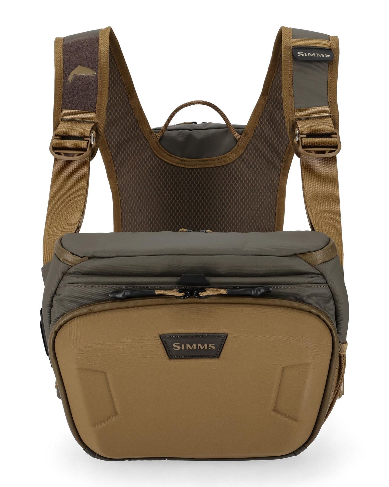 Simms Vesta s batohem Headwaters Chest Pack Hickory