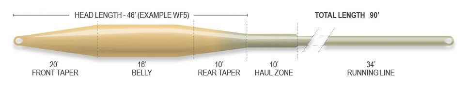 Airflo Muškařská šňůra Freshwater - Superflo Ridge 2.0 Tactical Taper WF - AFTMA #7