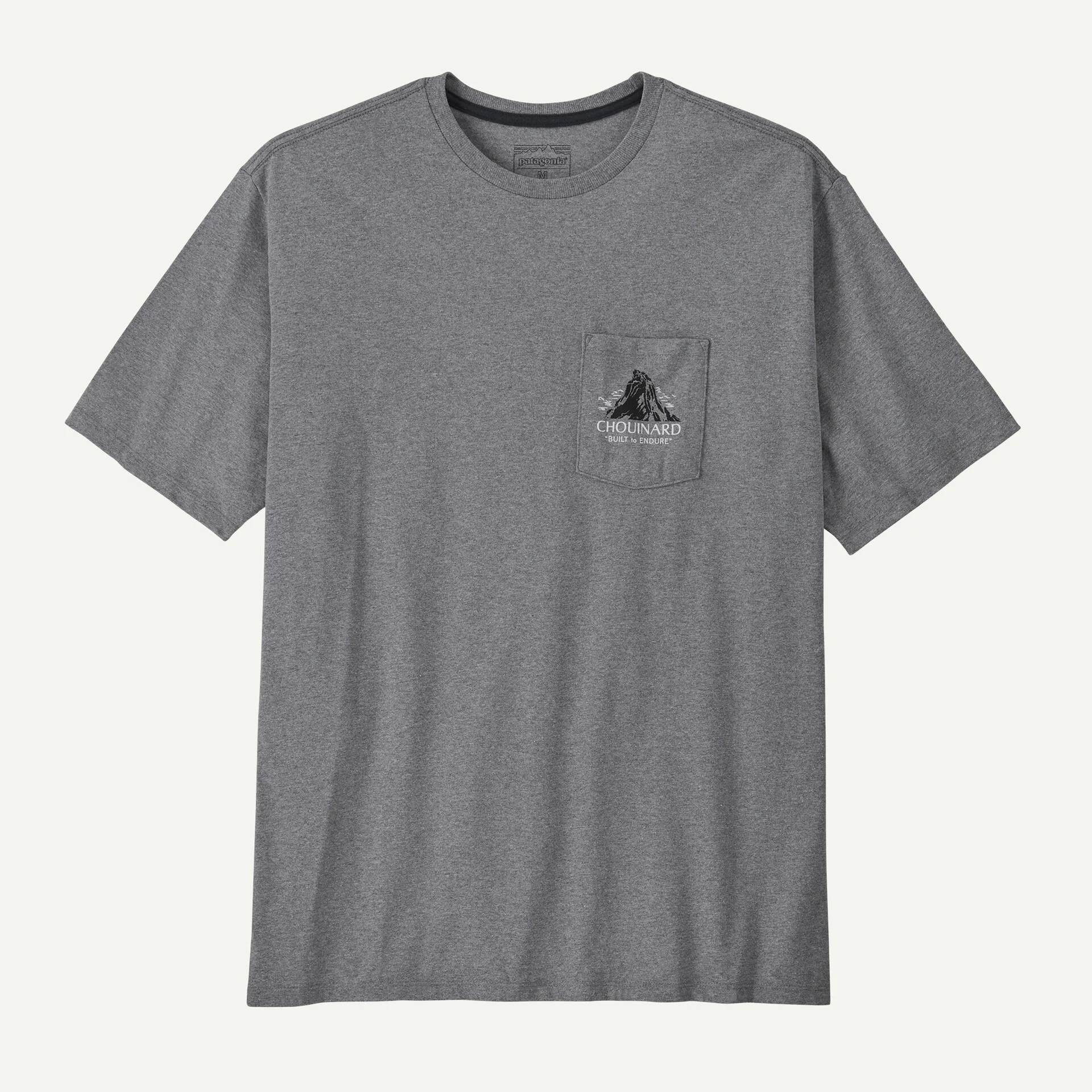 Patagonia Pánské tričko Chouinard Crest Pocket Responsibili-Tee®, Gravel Heather - vel. XL 