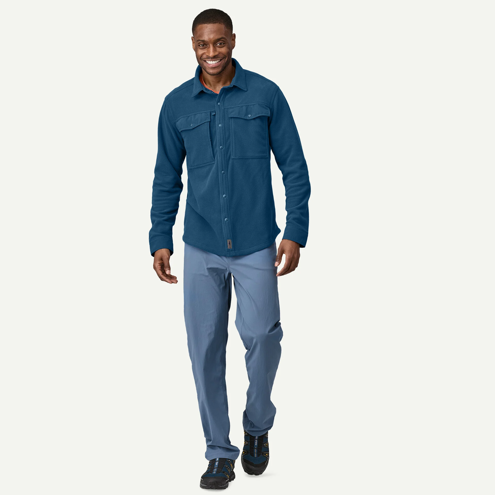 Patagonia Pánská košile Long-Sleeved Early Rise Snap Shirt, Den Brown - vel. M