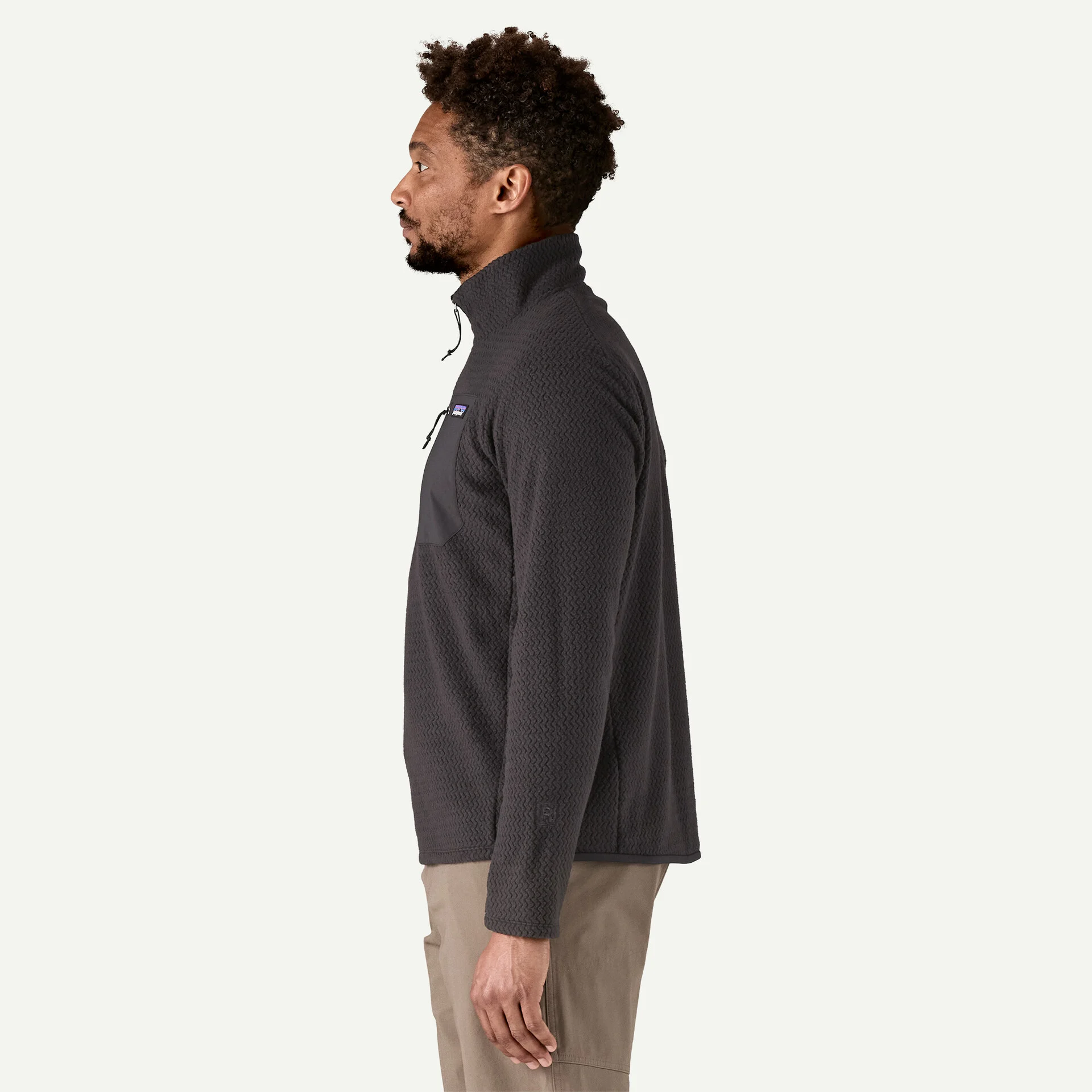Patagonia Pánská mikina R1 Air Zip Neck, Black