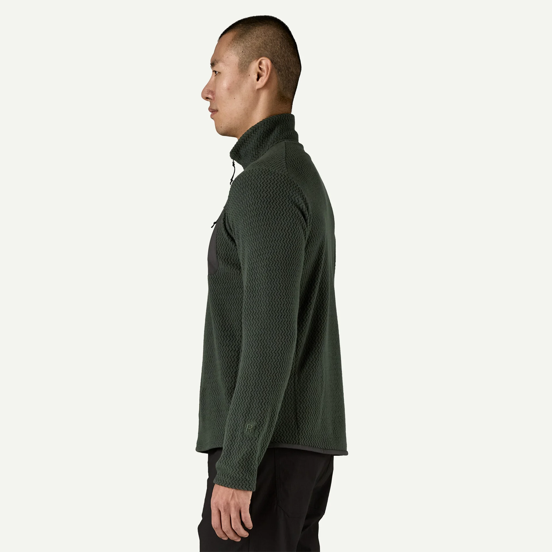 Patagonia Pánská mikina R1 Air Zip Neck, Old Growth Green - vel. XS