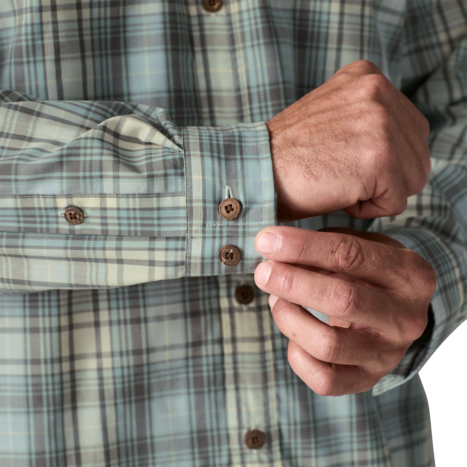 Patagonia Pánská košile Long-Sleeved Island Hopper Shirt - Longshore: Dyno White, vel. M