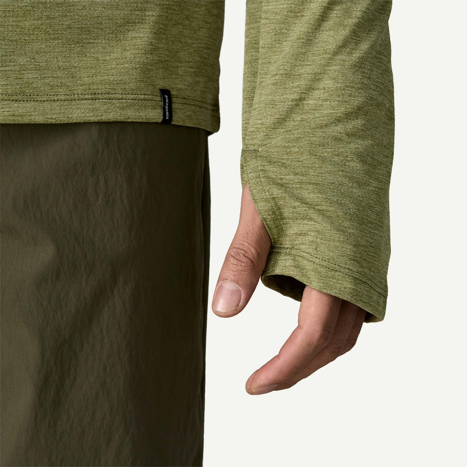 Patagonia Pánská mikina Capilene® Cool Sun Hoody - Fitz Roy Trout, Crisp Grey - Salt Grey X-Dye