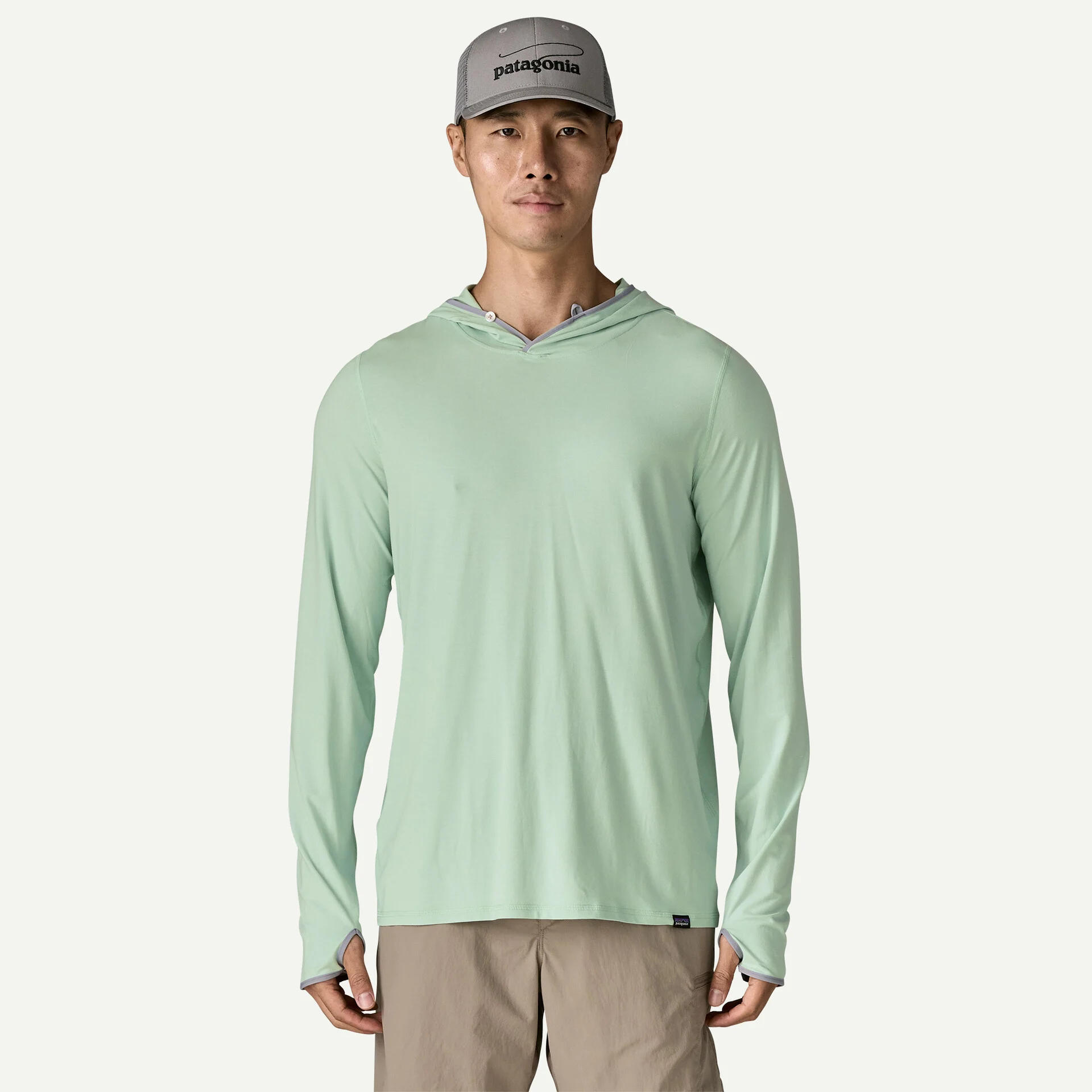 Patagonia Pánské tričko Tropic Comfort Natural Hoody, Thin Ice - vel. XL