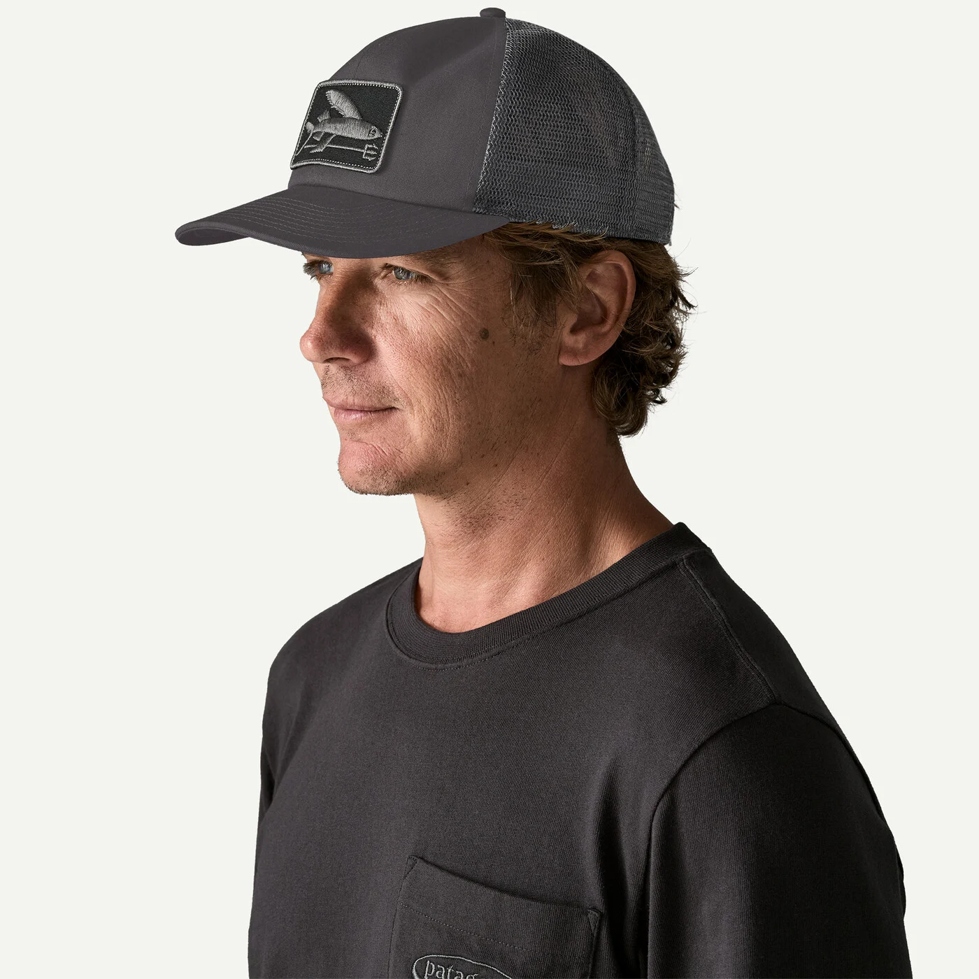 Patagonia Kšiltovka Flying Fish Relaxed Trucker Hat, Cover Green