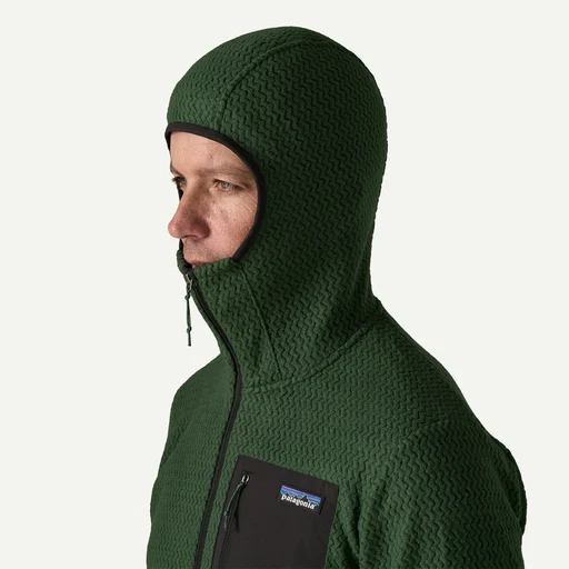 Patagonia Pánská mikina R1 Air Full-Zip Hoody, Treeline Green - vel. L