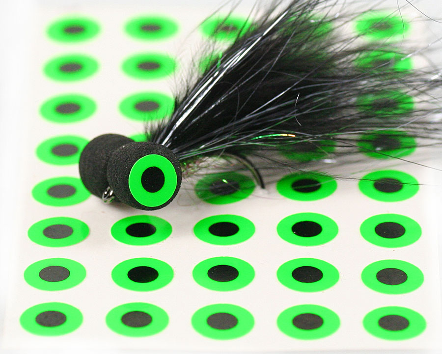 Flat Eyes, Fluo Green, 4,5 mm