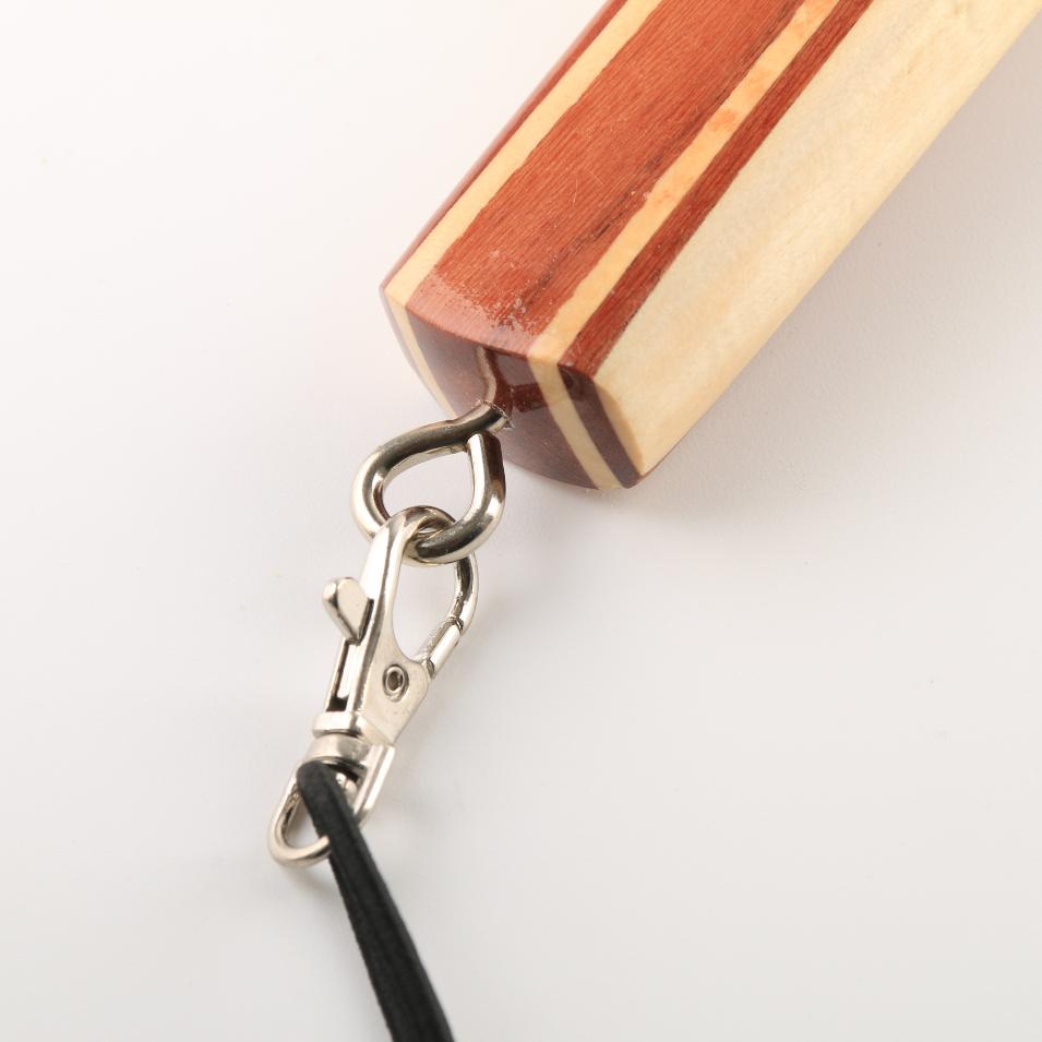 Muškařský podběrák s plastovou síťkou, dřevěný