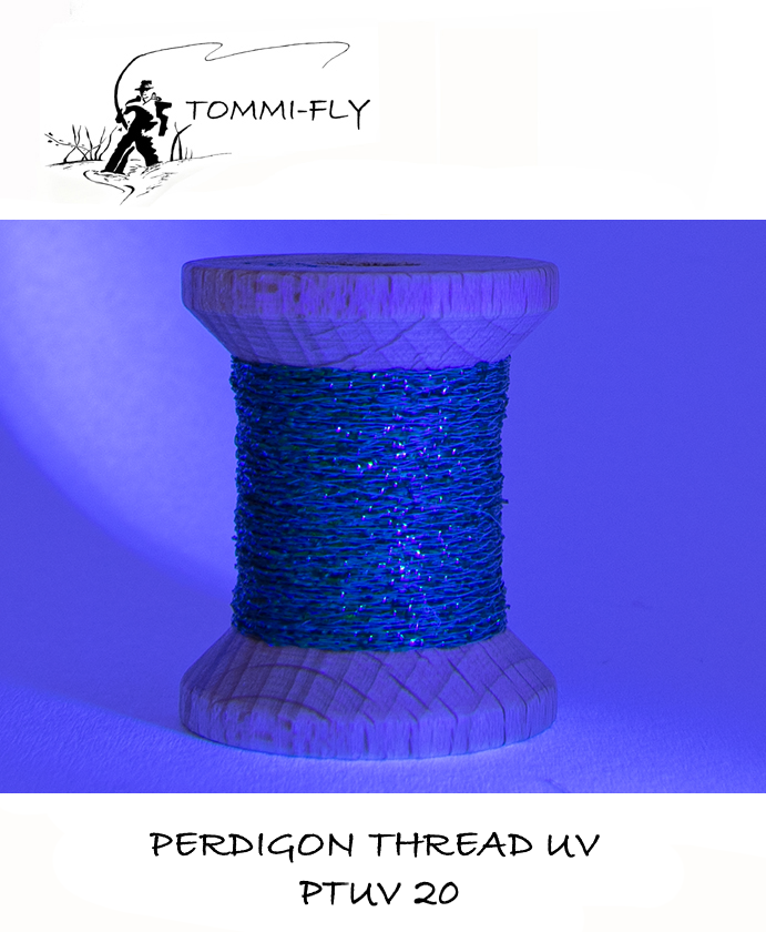 UV Perdigon Thread - Peacock black