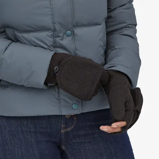  Patagonia Rukavice s klopou Better Sweater Gloves, Black, vel. M
