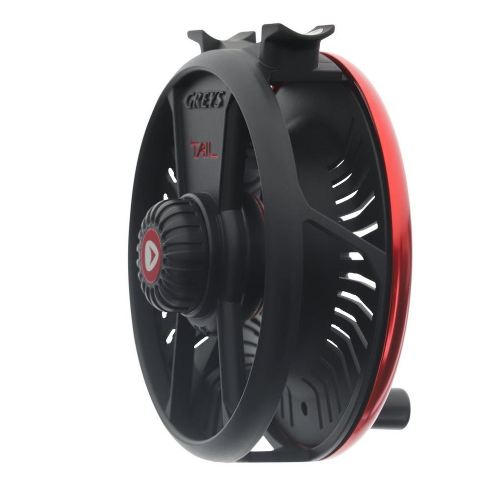 GREYS Muškařský naviják Tail Black/Red