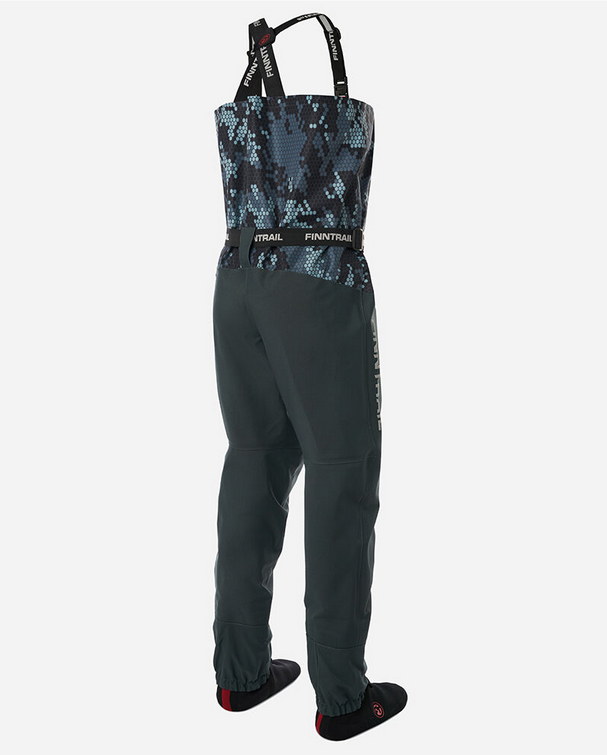 FINNTRAIL Brodící kalhoty Waders Enduro Camo Grey - vel. S
