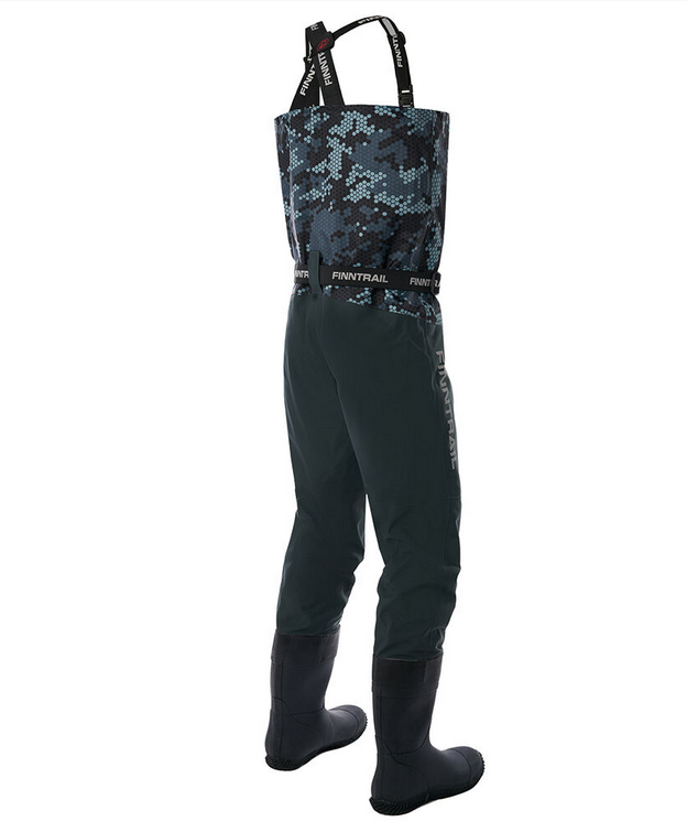 FINNTRAIL Brodící kalhoty Waders Enduro BF CamoGrey - vel. S, EU 41