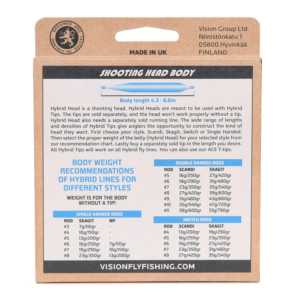 Vision Hybrid double hand shooting - Float 43 g