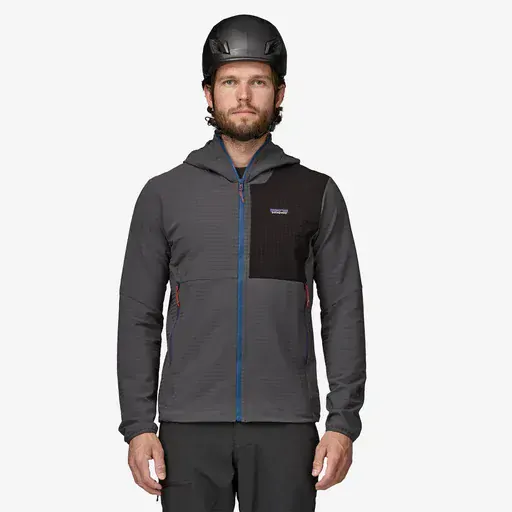 Patagonia Pánská mikina R1® TechFace Fitz Roy Trout Hoody, Black - vel. XXL