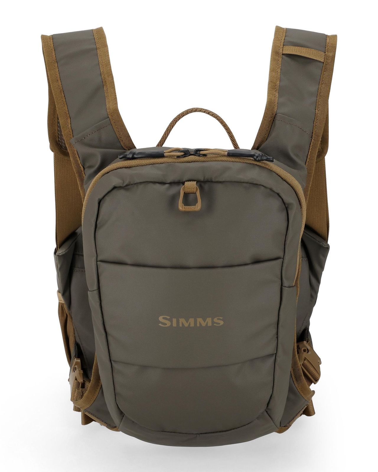 Simms Vesta s batohem Headwaters Chest Pack Hickory