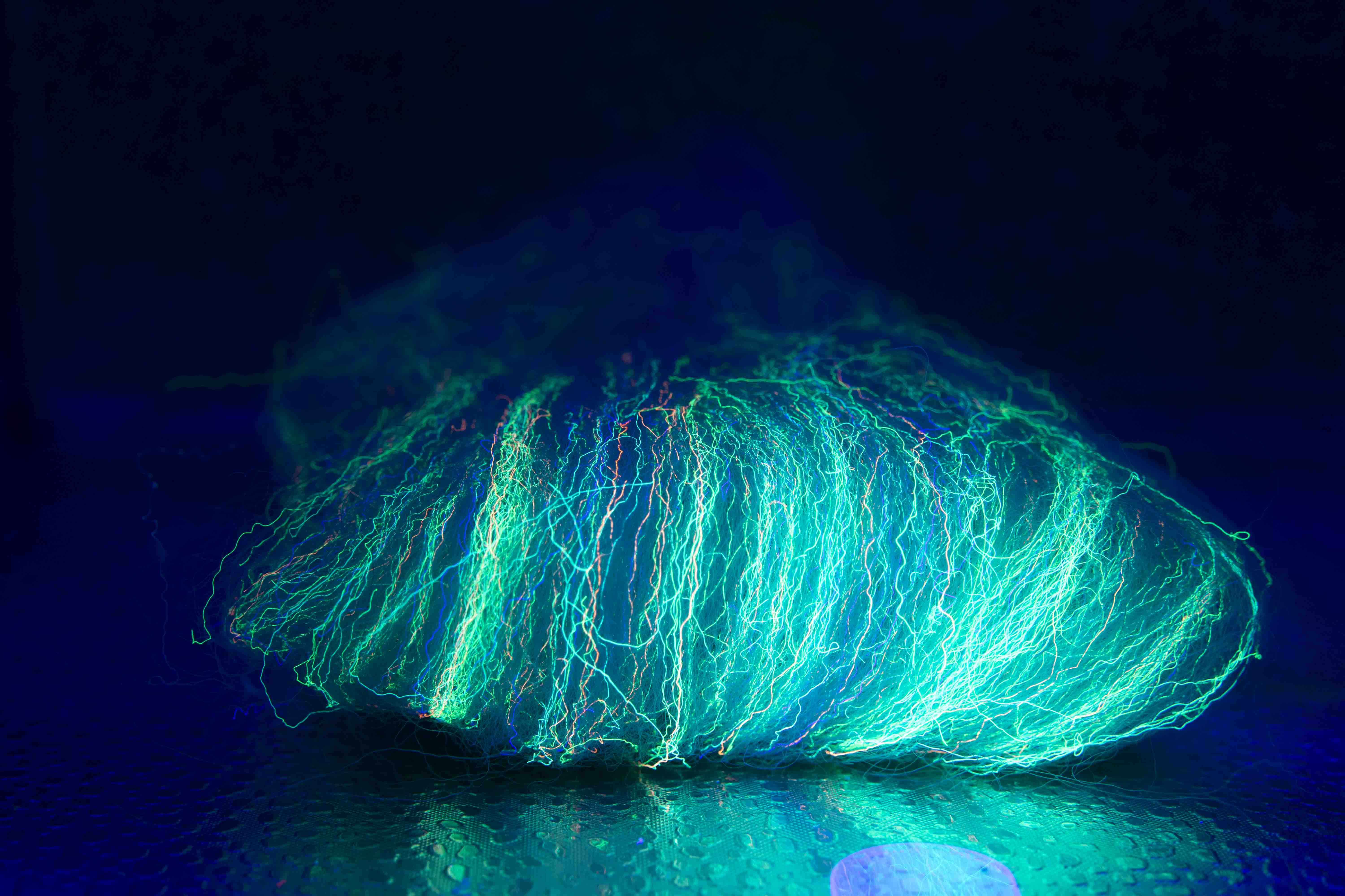 Nuclear streamer hair - turquoise