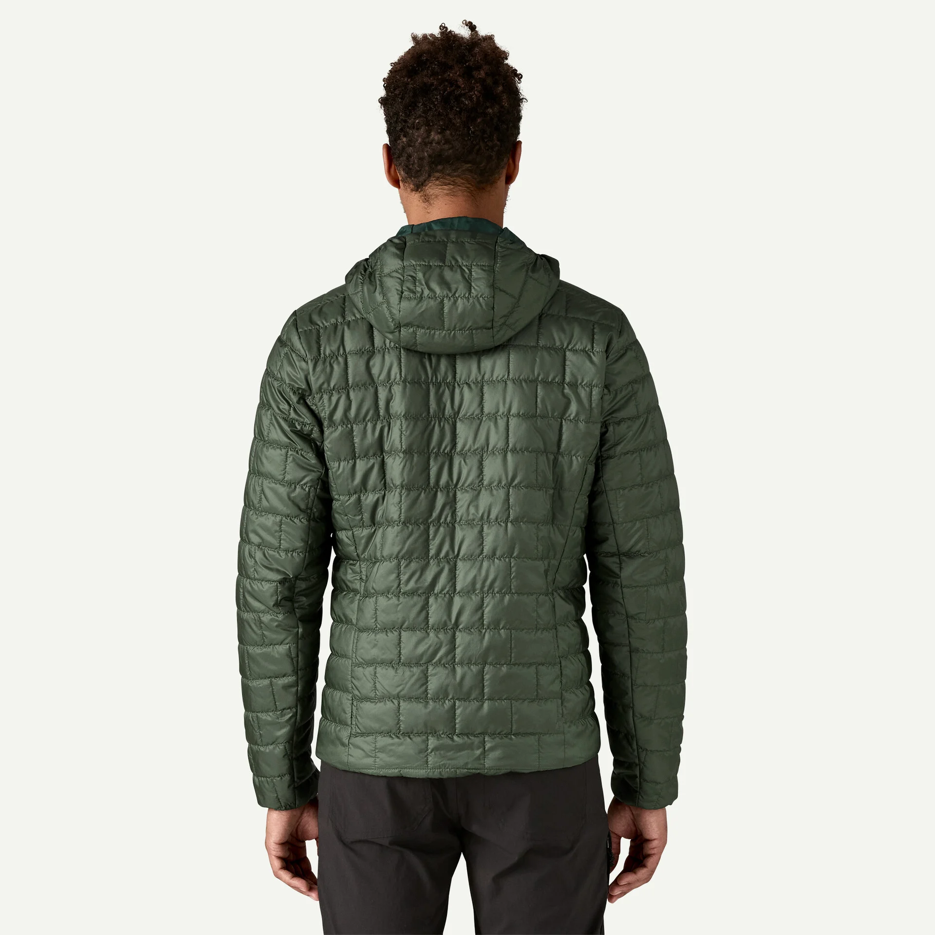 Patagonia Pánská bunda Nano Puff® Fitz Roy Trout Hoody, Forge Grey - vel. L