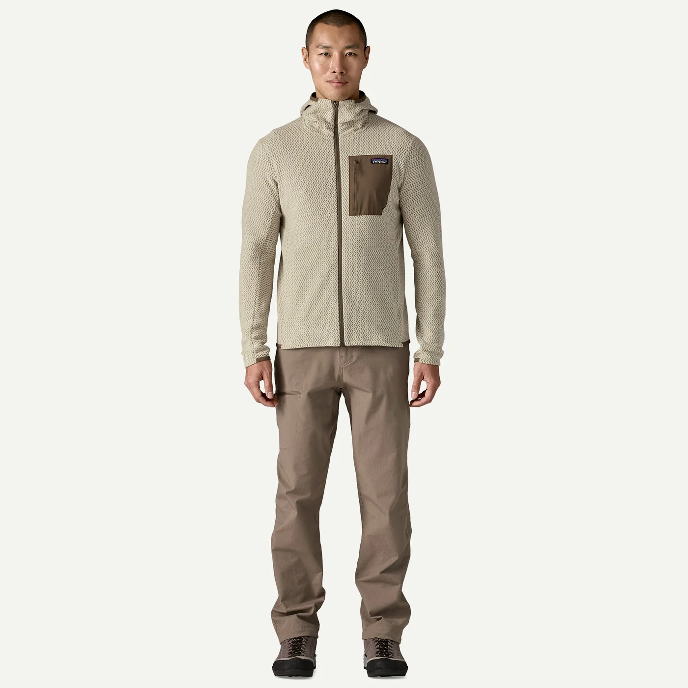 Patagonia Pánská mikina R1 Air Full-Zip Hoody, Pelican