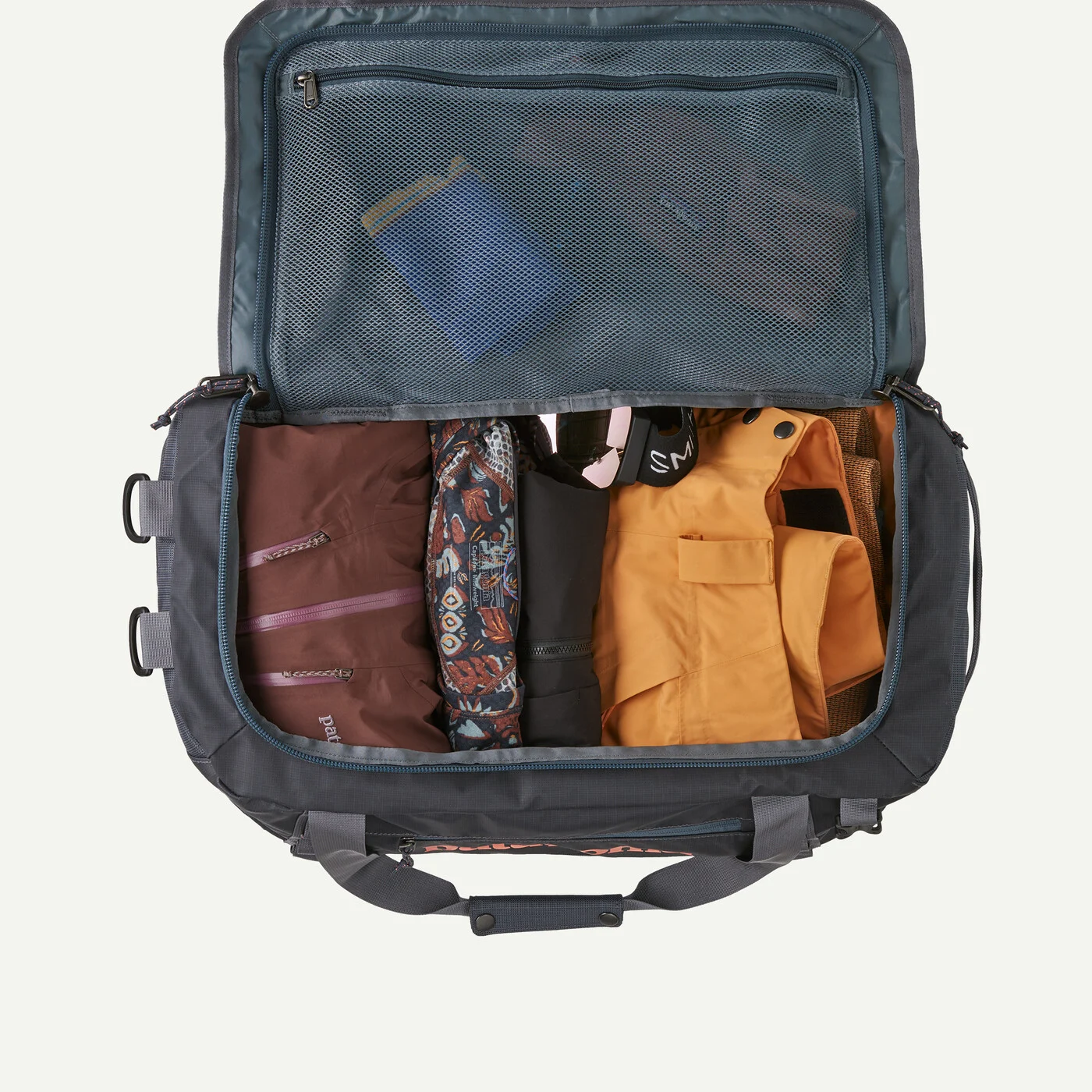 PATAGONIA Black Hole® Duffel Bag 40L, Smolder Blue w/Amanita Red