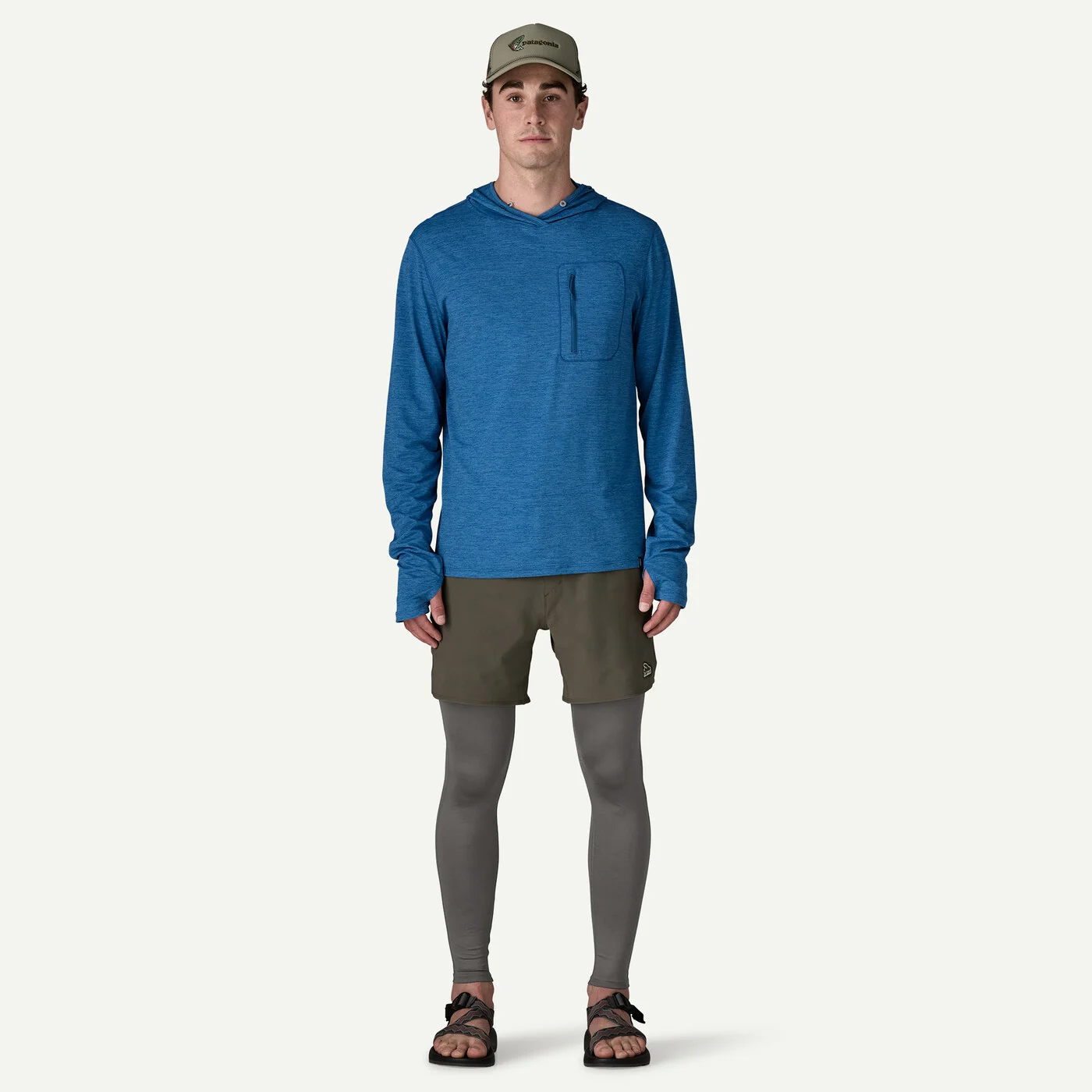 Patagonia Pánské leginy Tropic Comfort Sun Tights, Forge Grey - vel. M