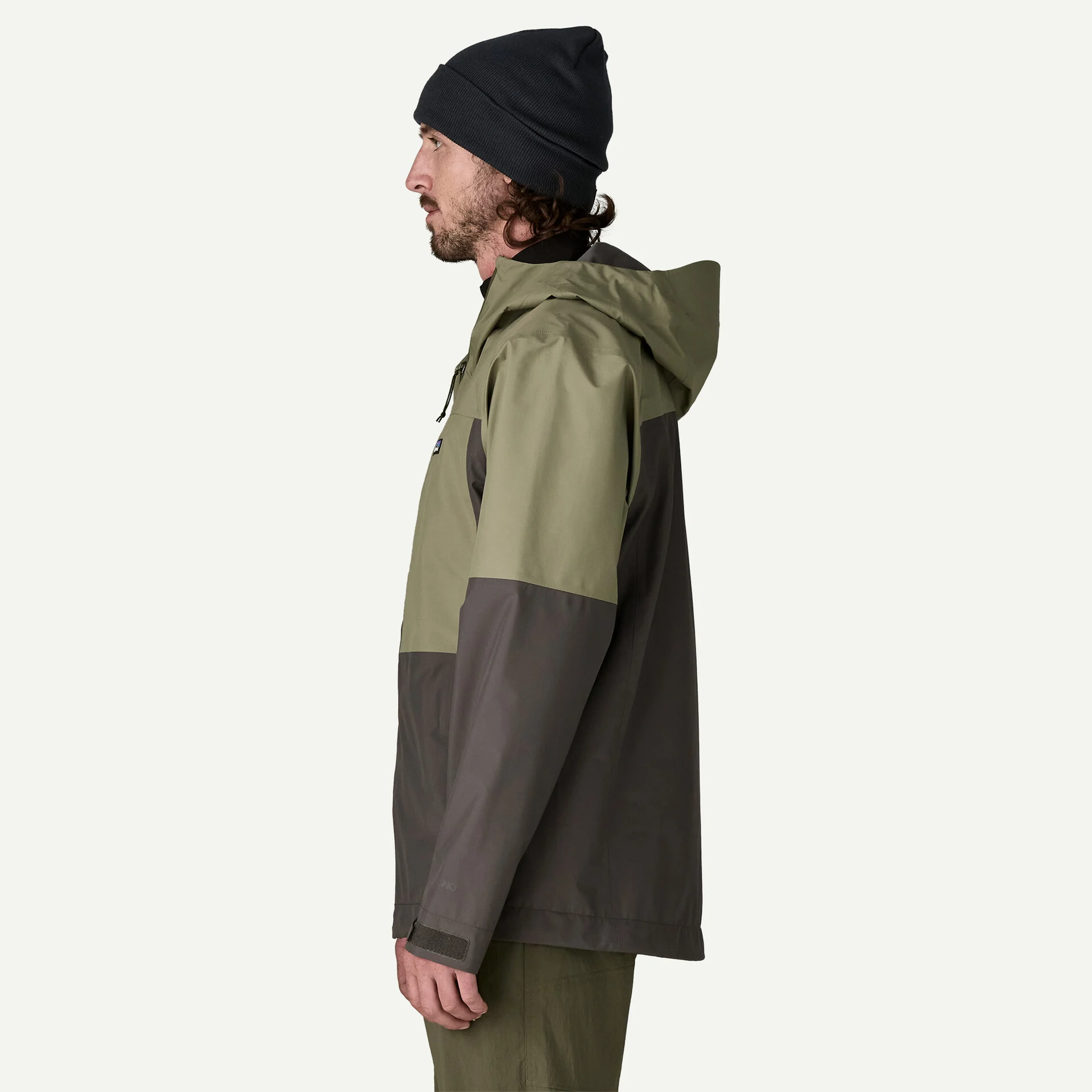 Patagonia Pánská bunda Boulder Fork Rain Jacket - Forge Grey w/River Rock Green, vel. M