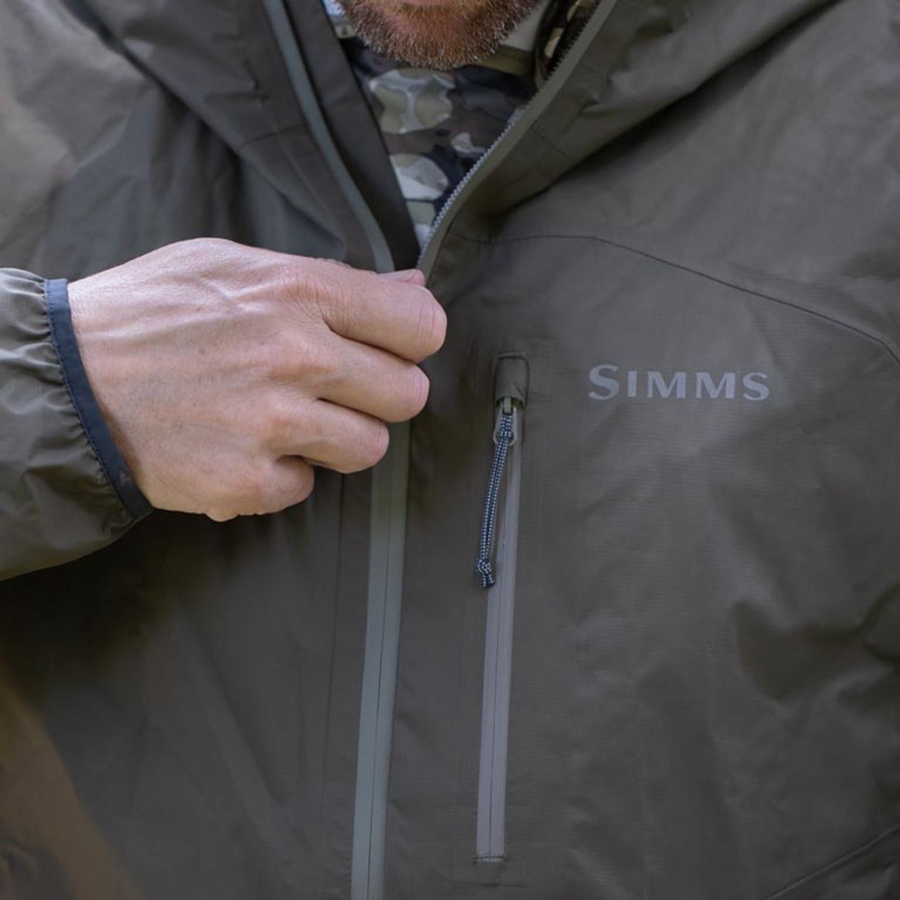 SIMMS Bunda Flyweight Shell Jacket Dark Stone