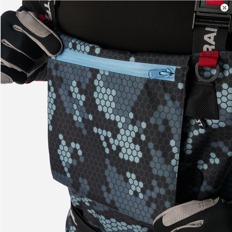 FINNTRAIL Brodící kalhoty Waders Enduro Camo Grey - vel. S