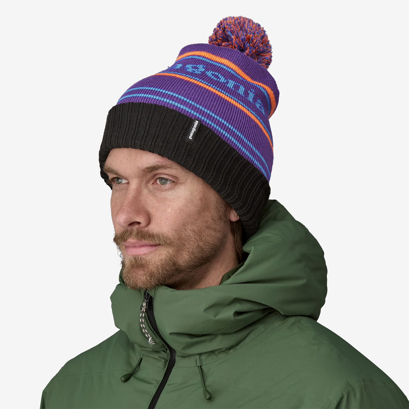 Patagonia Čepice Powder Town Beanie - Hut Tripper Logo: Cinnamon Brown