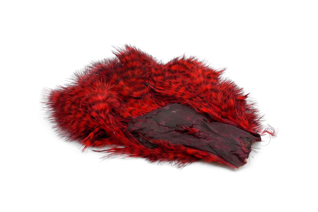 WHITING Chickabou Patch Grizzly, dyed Red