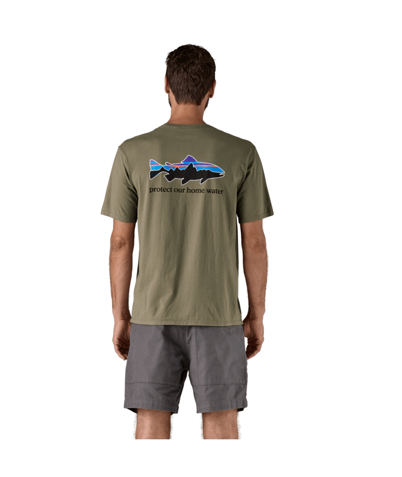 Patagonia Tričko M's Home Water Trout - River Rock Green