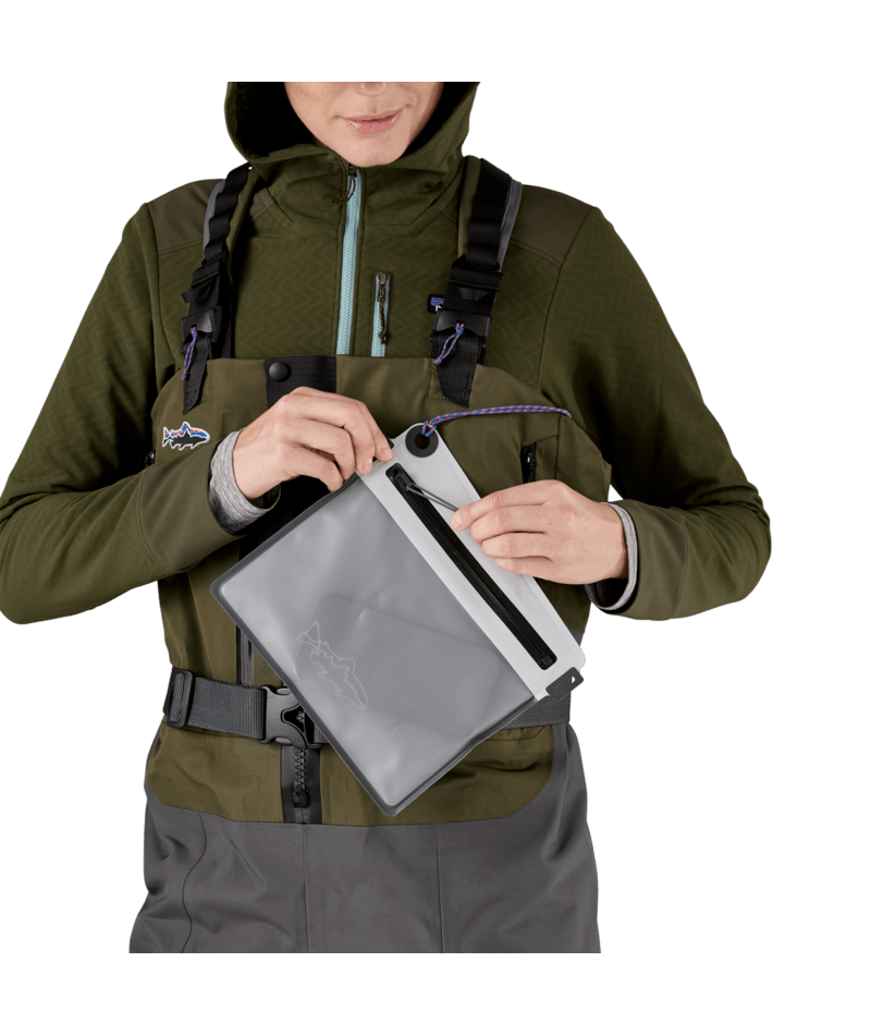 Patagonia Dámské brodící kalhoty Swiftcurrent Expedition Zip Front Waders - Basin Green
