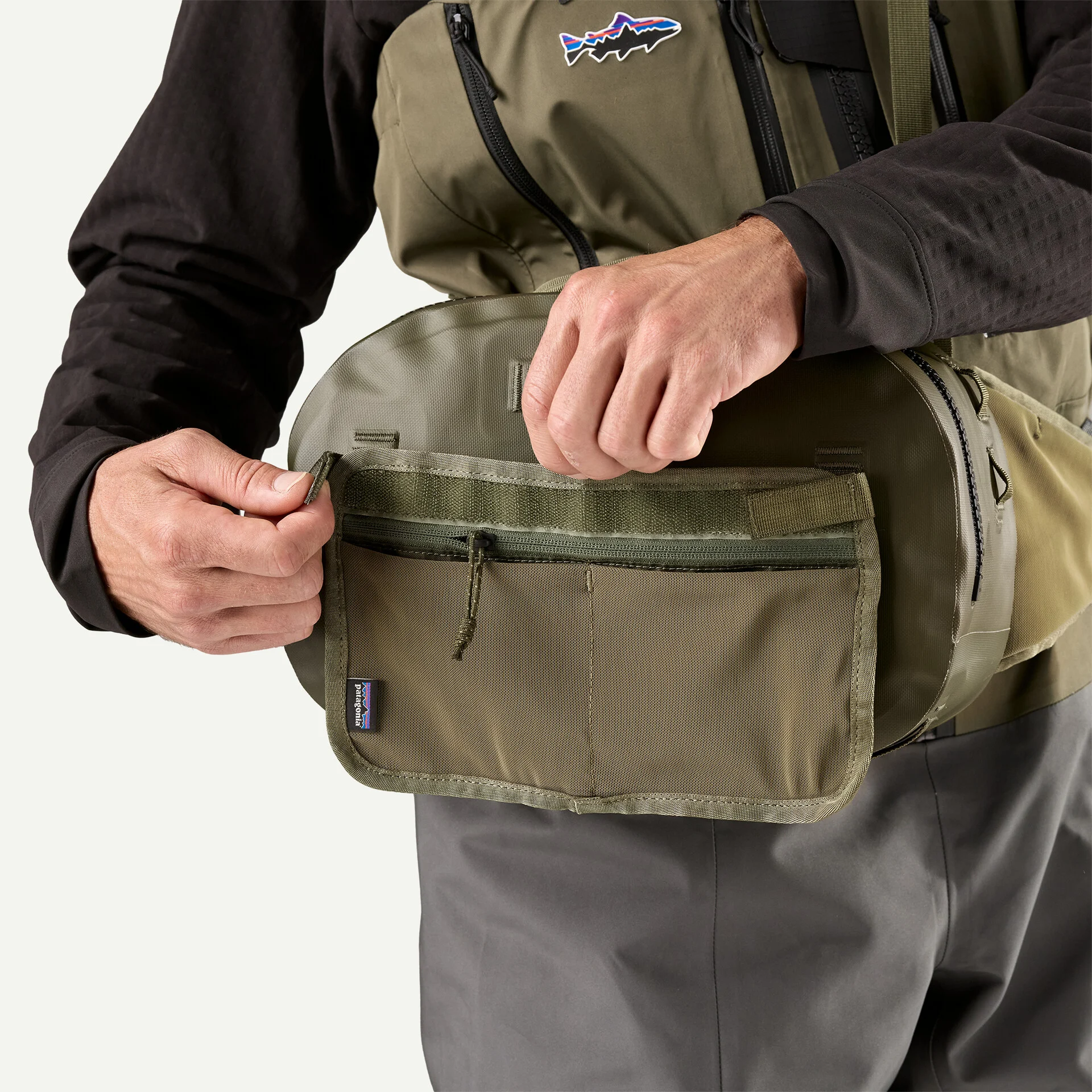 Patagonia Ledvinka/taška Guidewater Hip Pack - Basin Green