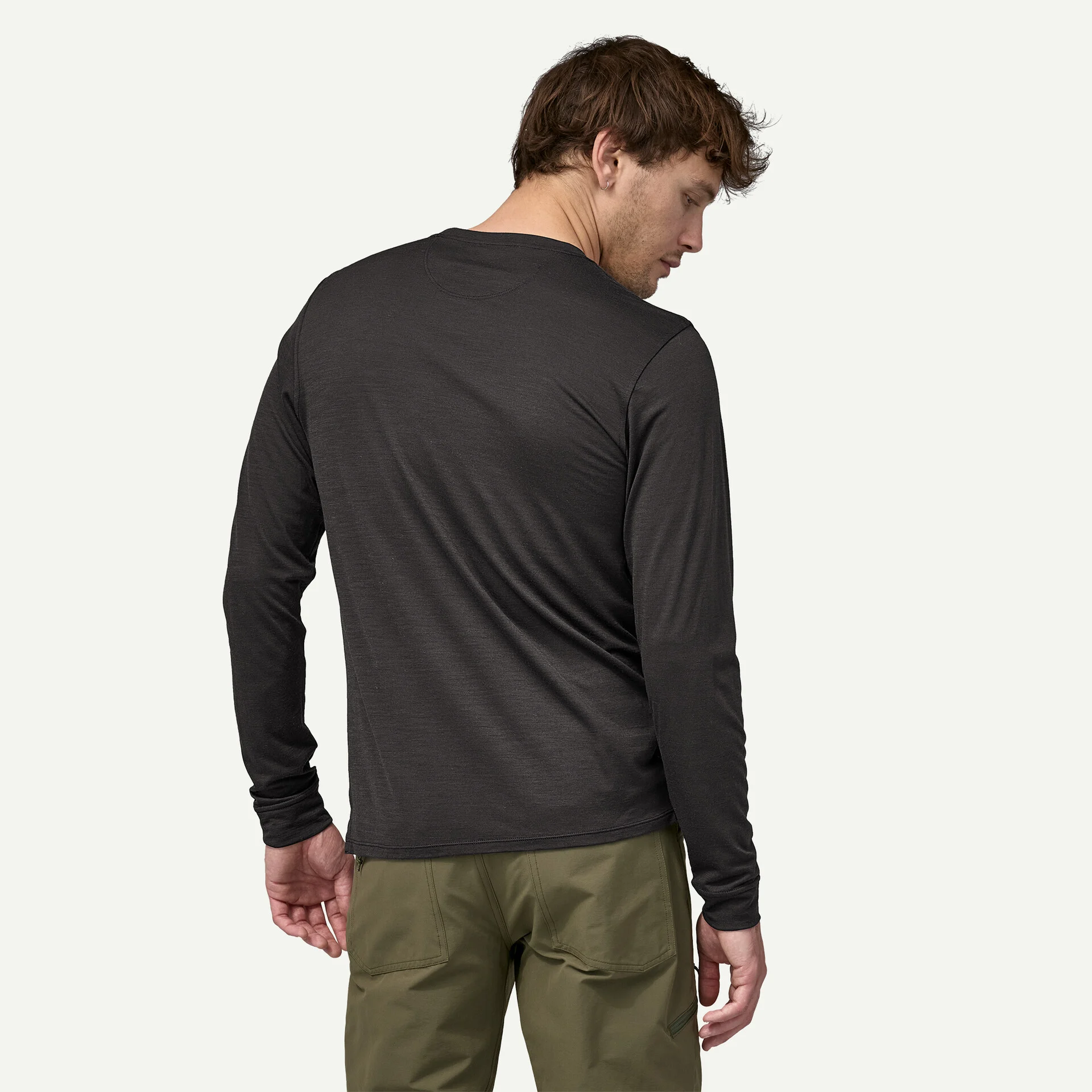 Patagonia Pánské tričko Long-Sleeved Capilene® Cool Merino Blend Shirt, Black - vel. XL
