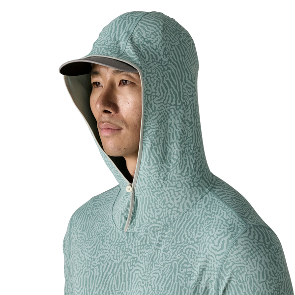 Patagonia Pánské tričko Tropic Comfort Natural Hoody, Sea Run: Blue Sage