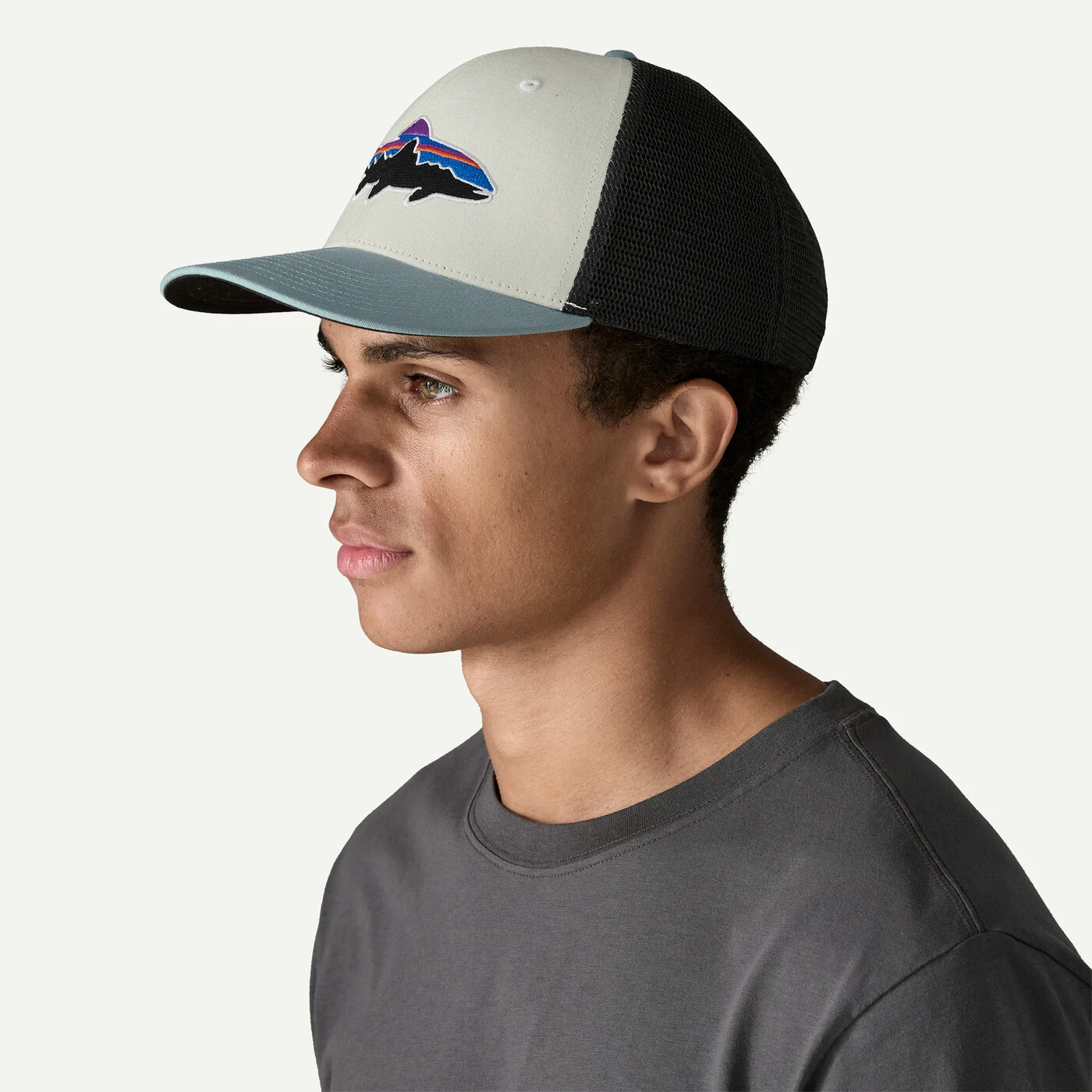 Patagonia Kšiltovka Fitz Roy Trout Trucker Hat, New Navy